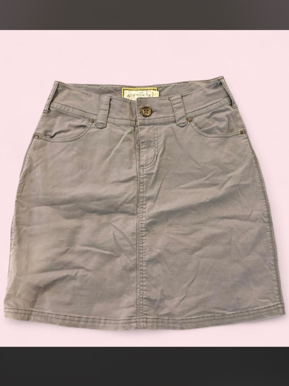 Gray Mini Skirt Size 2 High Waisted A-Line Casual Skirt